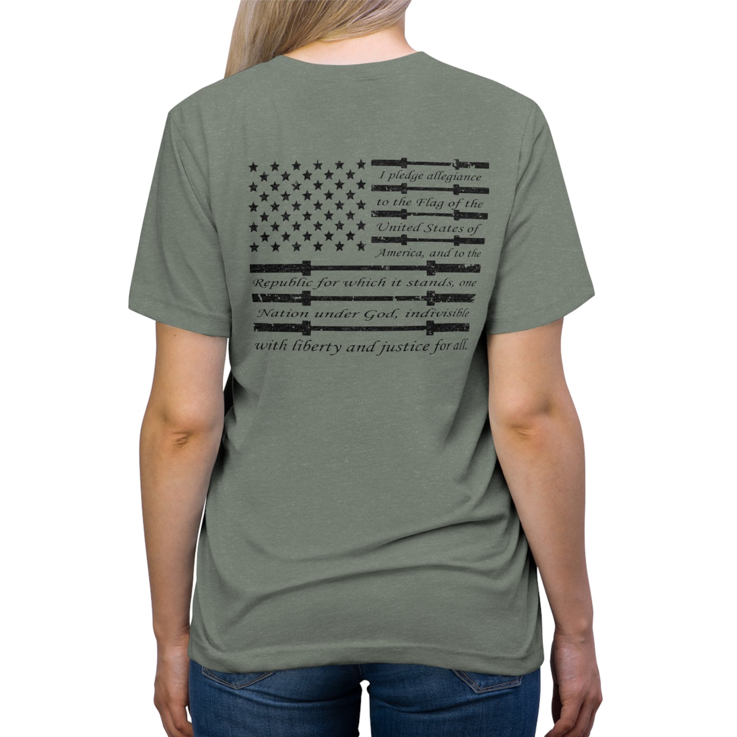 Unisex Triblend Tee - Pledge of Allegiance