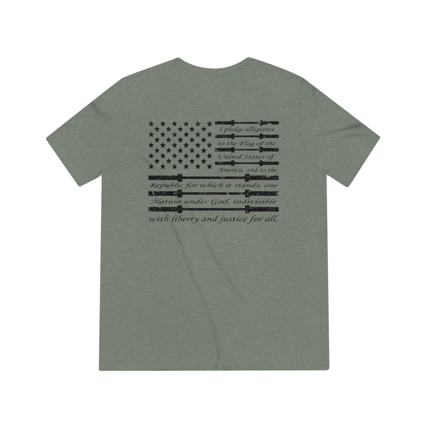 Unisex Triblend Tee - Pledge of Allegiance