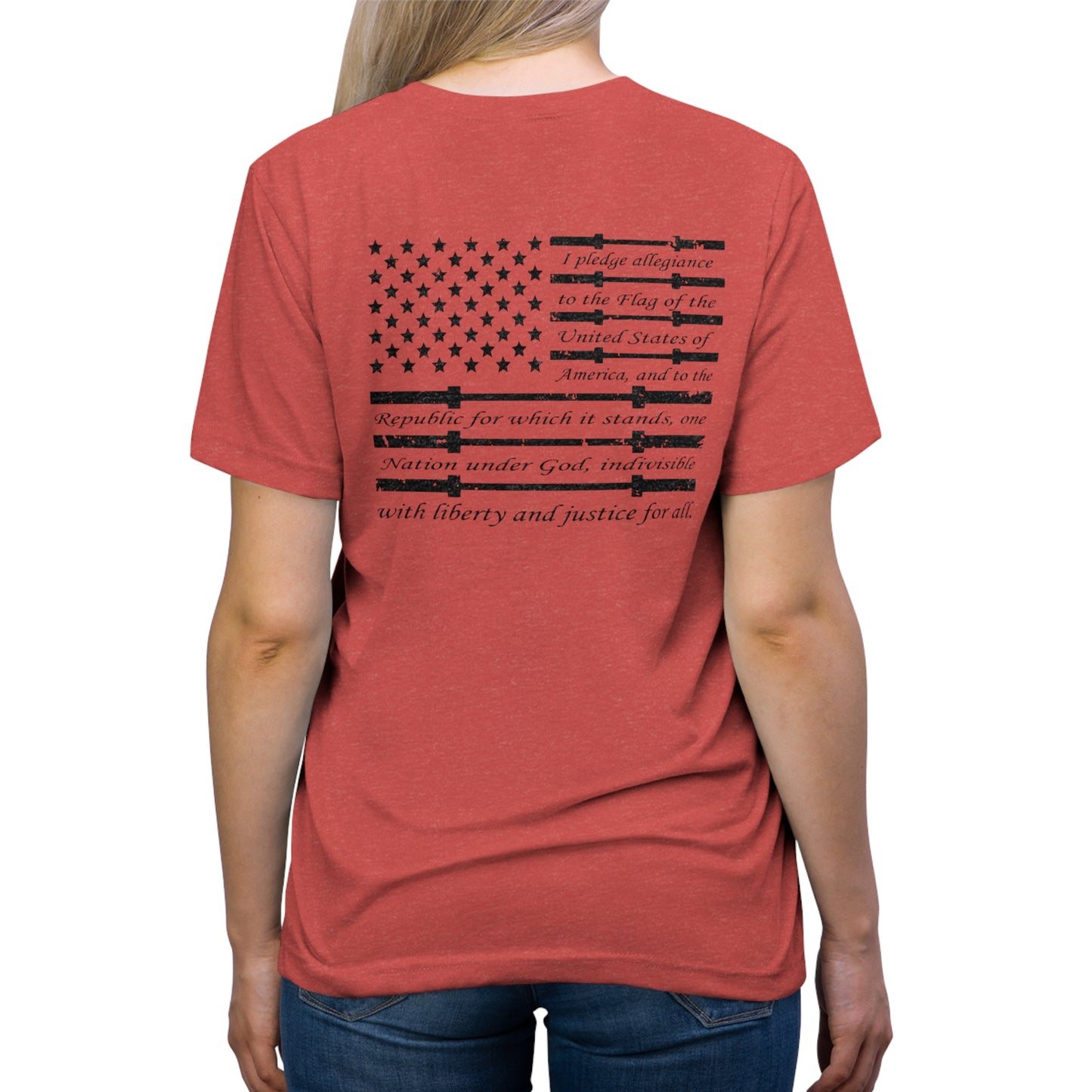 Unisex Triblend Tee - Pledge of Allegiance