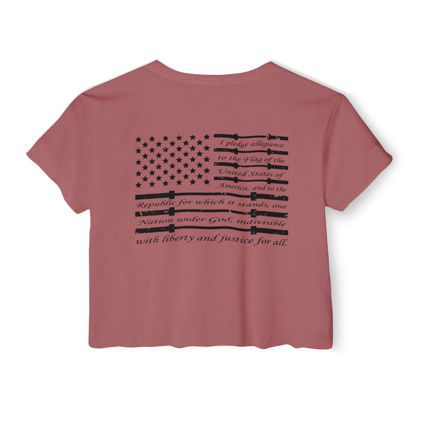 Crop Top - Pledge of Allegiance