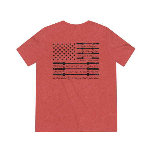 Unisex Triblend Tee - Pledge of Allegiance